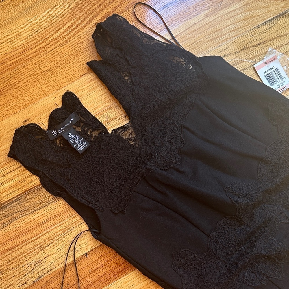 INC Black Lace Sleeveless dress